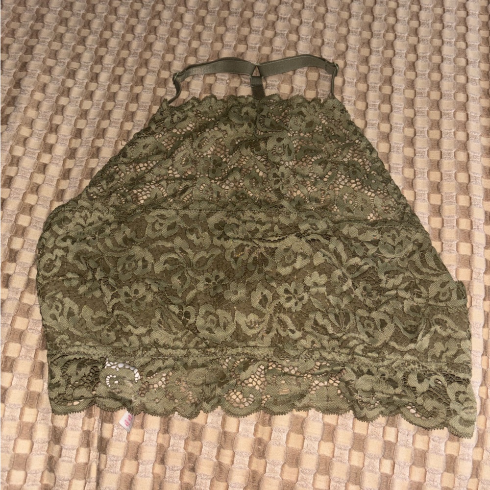 Xhilaration Olive Lace Bandeau